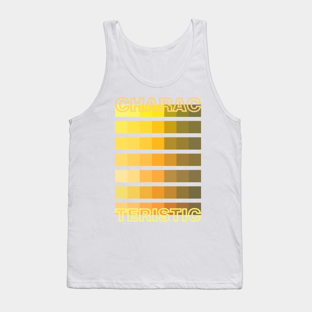 YELLOW TONE / CHARACTERISTIC Tank Top by DDP Design Studio